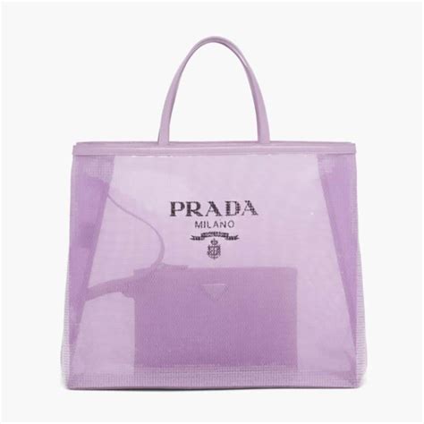 purple prada shirt|purple Prada tote bag.